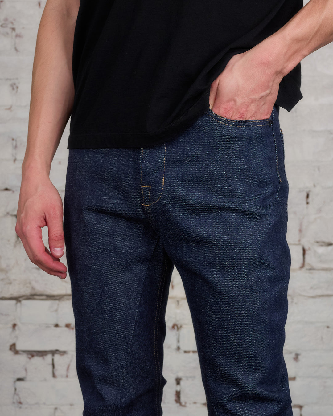 Rick Owens DRKSHDW MIJ Jim Cut Jean 14oz Denim Indigo