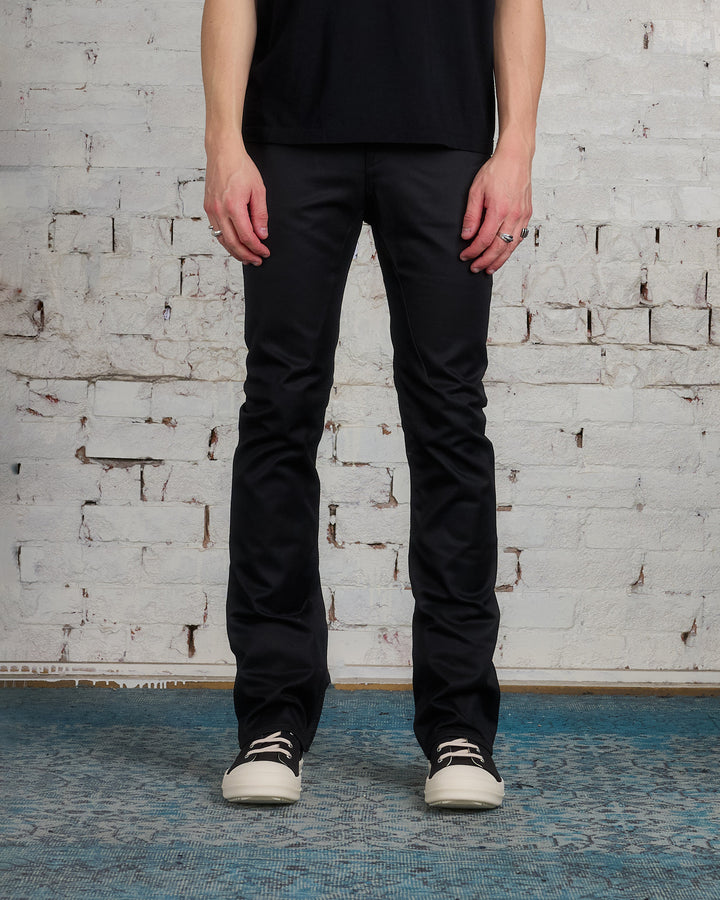 Rick Owens DRKSHDW MIJ Jim Cut Jean High Density Twill Black