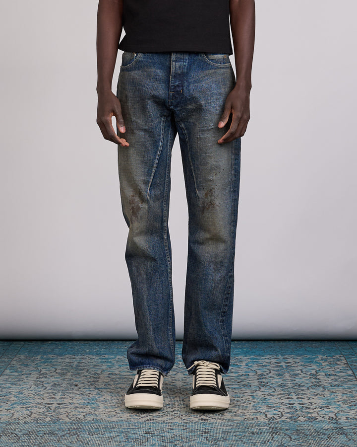Rick Owens DRKSHDW MIJ Kurdt 16.5oz Jean Vintage Indigo