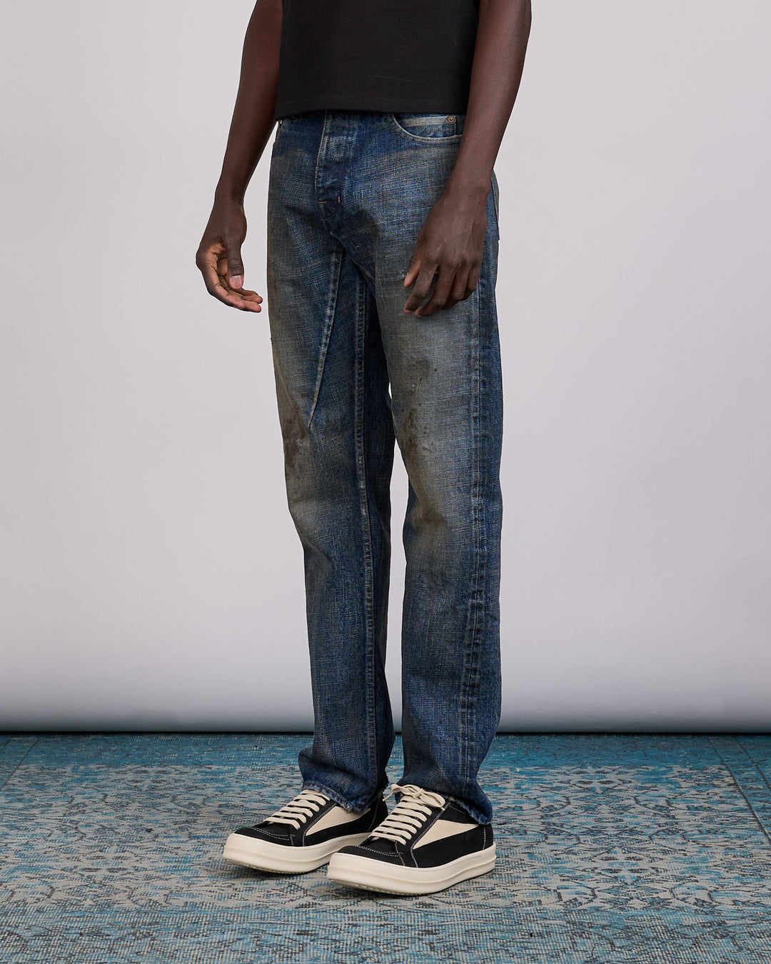 Rick Owens DRKSHDW MIJ Kurdt 16.5oz Jean Vintage Indigo