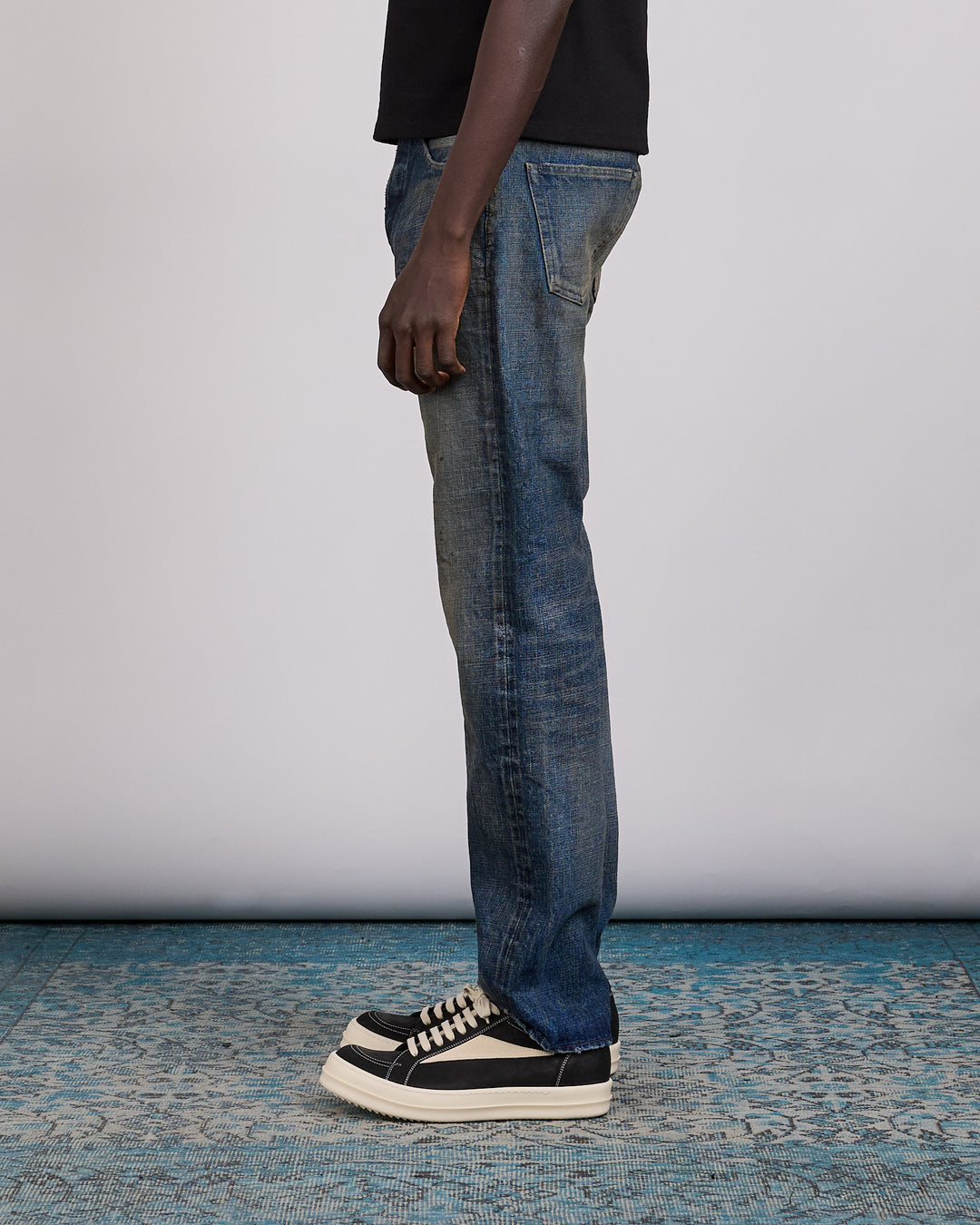 Rick Owens DRKSHDW MIJ Kurdt 16.5oz Jean Vintage Indigo