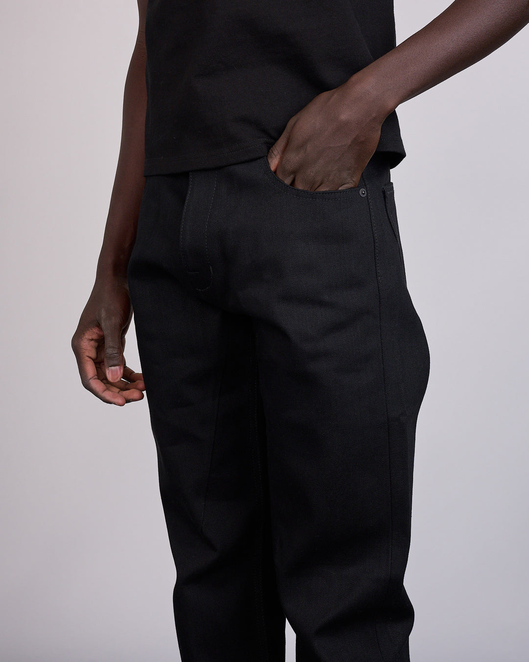 Rick Owens DRKSHDW MIJ Kurdt 16oz Jean Black