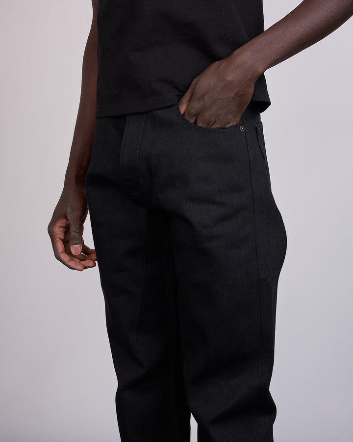 Rick Owens DRKSHDW MIJ Kurdt 16oz Jean Black