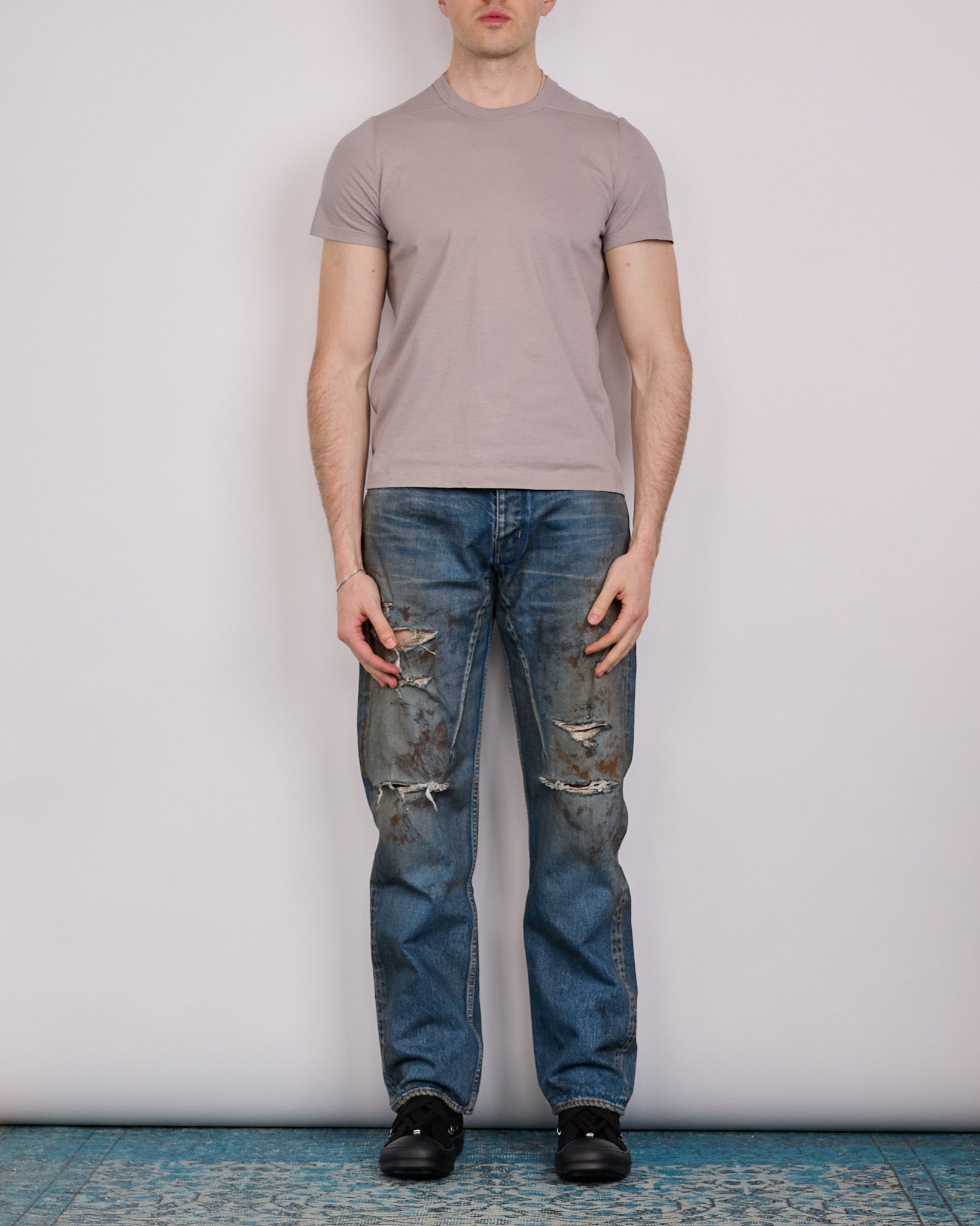 Rick Owens DRKSHDW MIJ Kurdt Jean 14oz Denim Vintage Wash – LESS 17