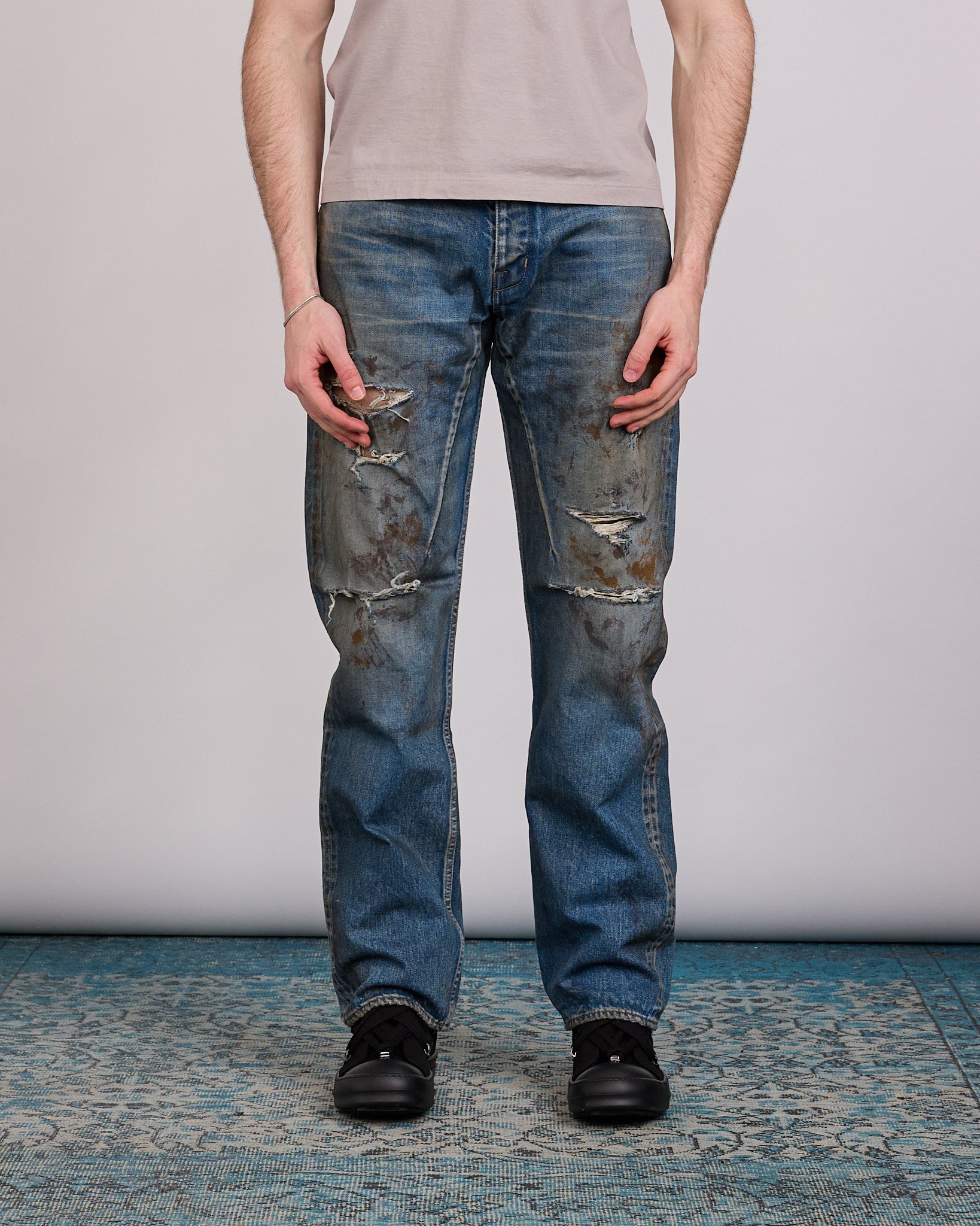 Rick Owens DRKSHDW MIJ Kurdt Jean 14oz Denim Vintage Wash – LESS 17