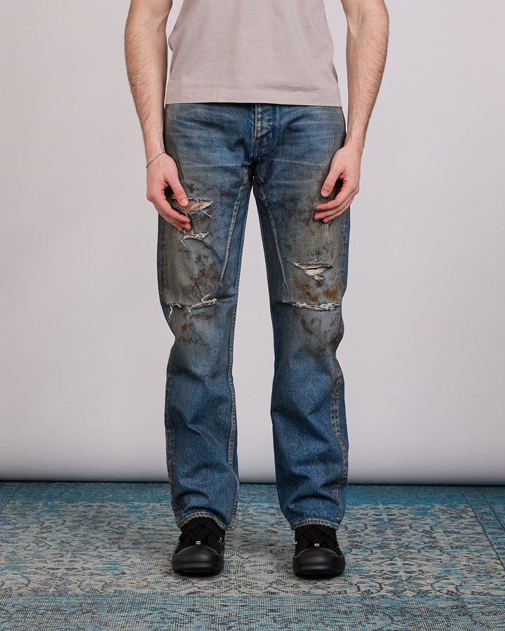 Rick Owens DRKSHDW MIJ Kurdt Jean 14oz Denim Vintage Wash