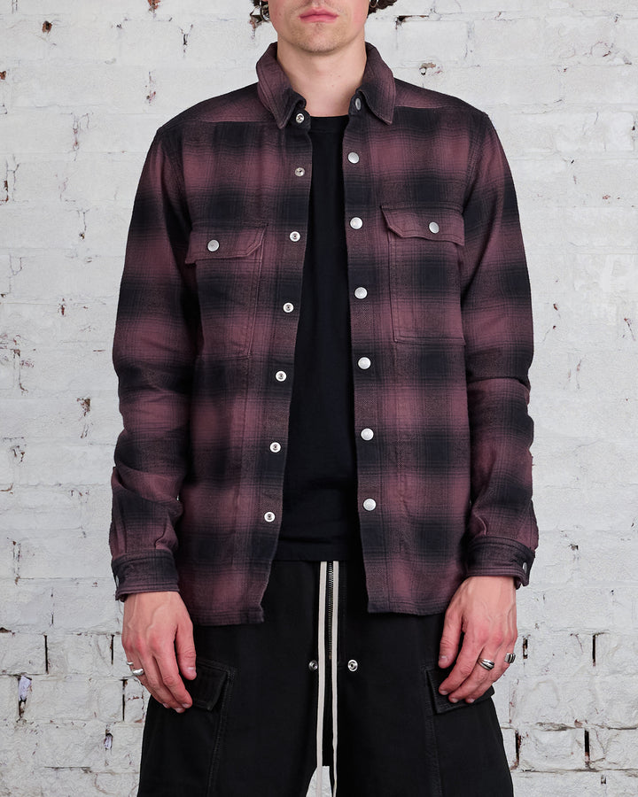 Rick Owens DRKSHDW MIJ Outershirt Terra Plaid