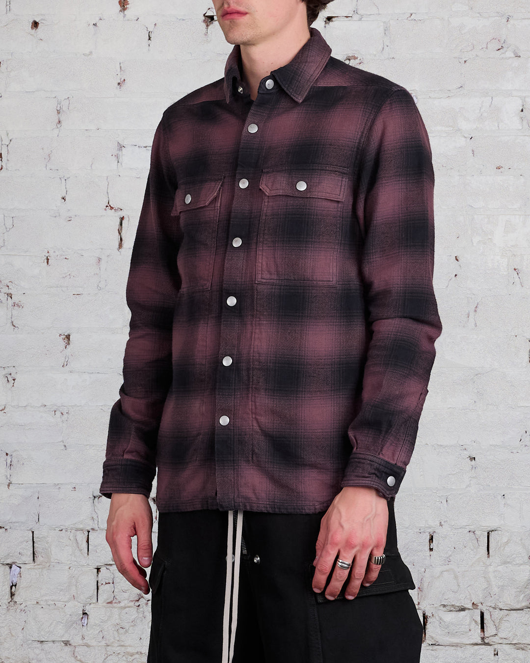 Rick Owens DRKSHDW MIJ Outershirt Terra Plaid