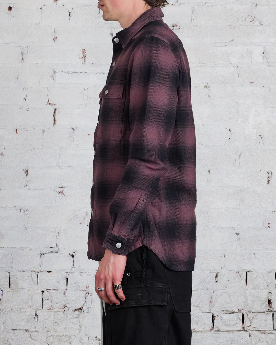 Rick Owens DRKSHDW MIJ Outershirt Terra Plaid