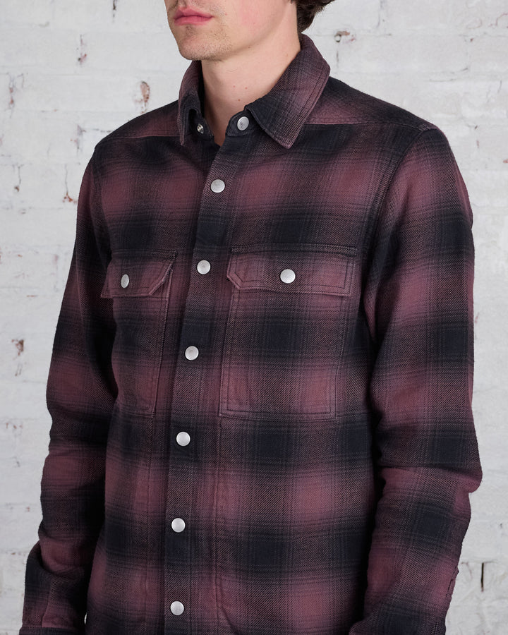 Rick Owens DRKSHDW MIJ Outershirt Terra Plaid