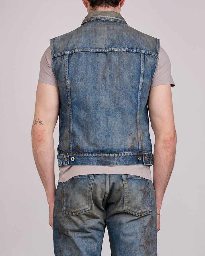 Rick Owens DRKSHDW MIJ SL Trucker Jacket 14oz Vintage Wash