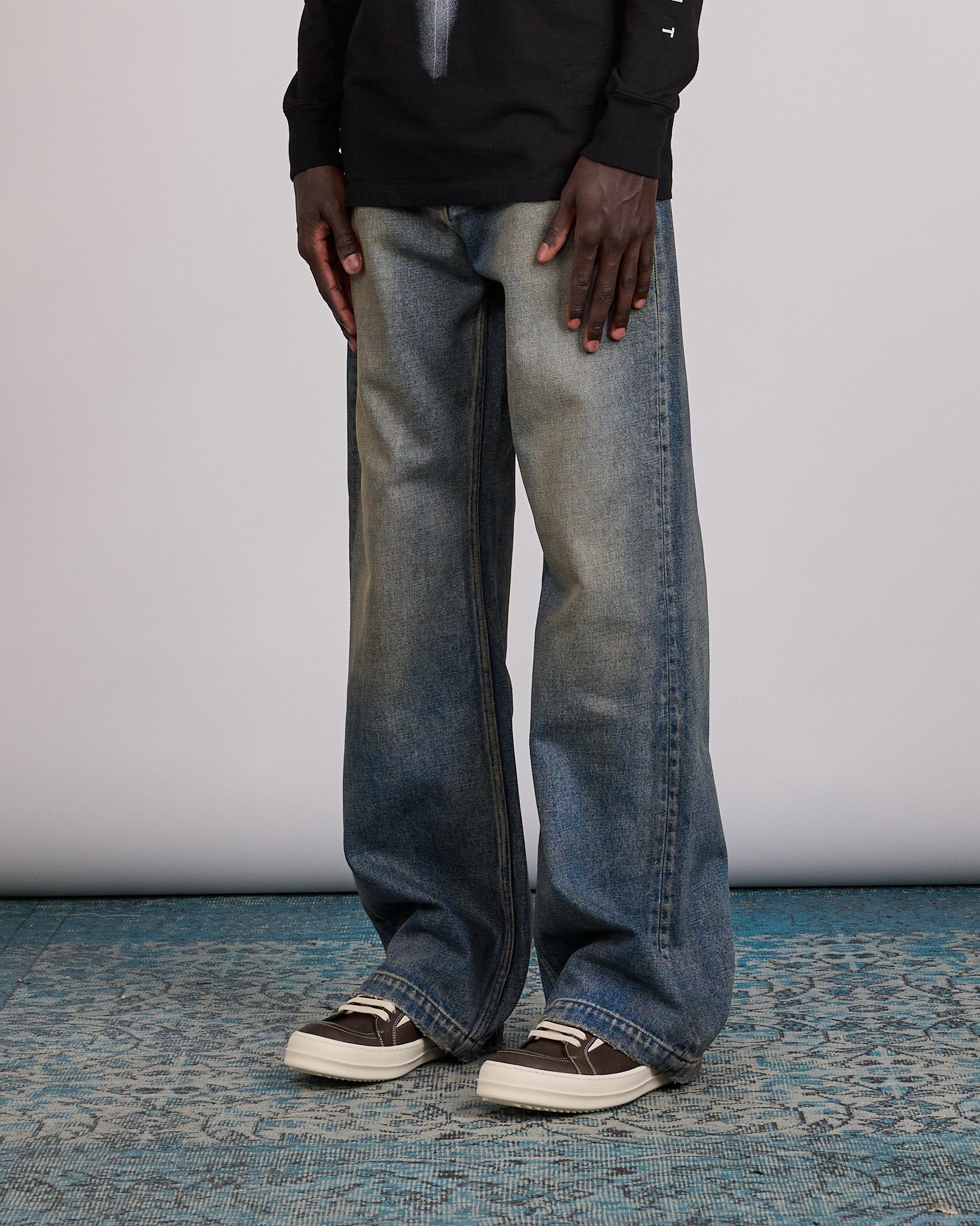 Rick Owens DRKSHDW MIJ Strobe Jean 15oz Krist Wash – LESS 17