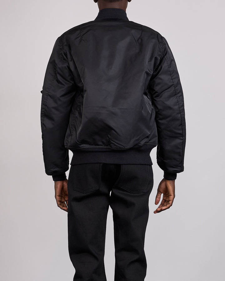 Rick Owens DRKSHDW MIJ Tankers Bomber Nylon Twill Jacket Black