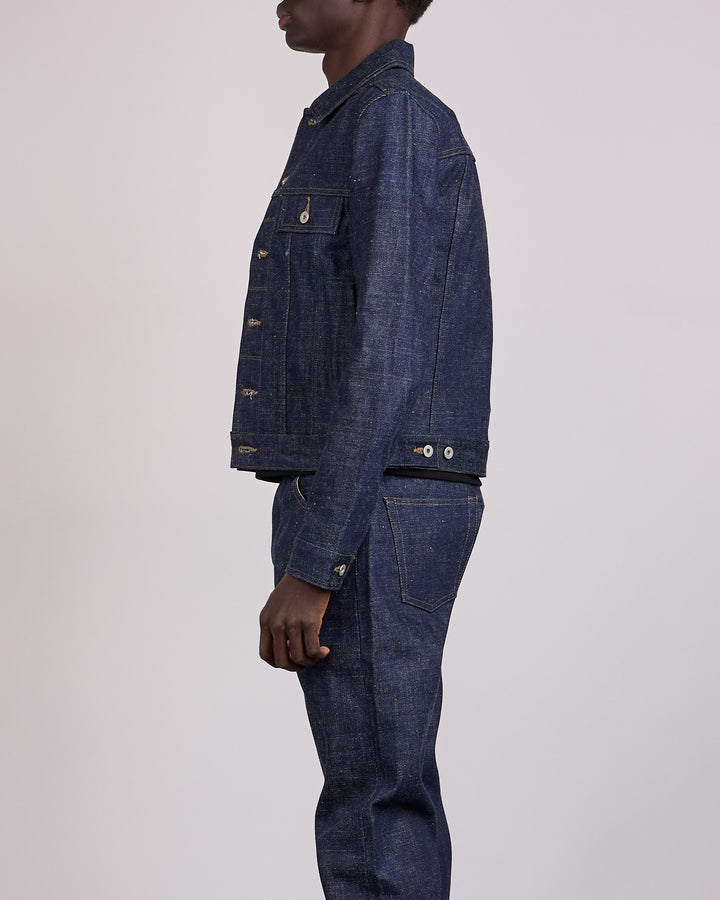 Rick Owens DRKSHDW MIJ Trucker 16.5oz Denim Jacket Indigo