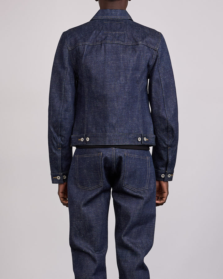 Rick Owens DRKSHDW MIJ Trucker 16.5oz Denim Jacket Indigo