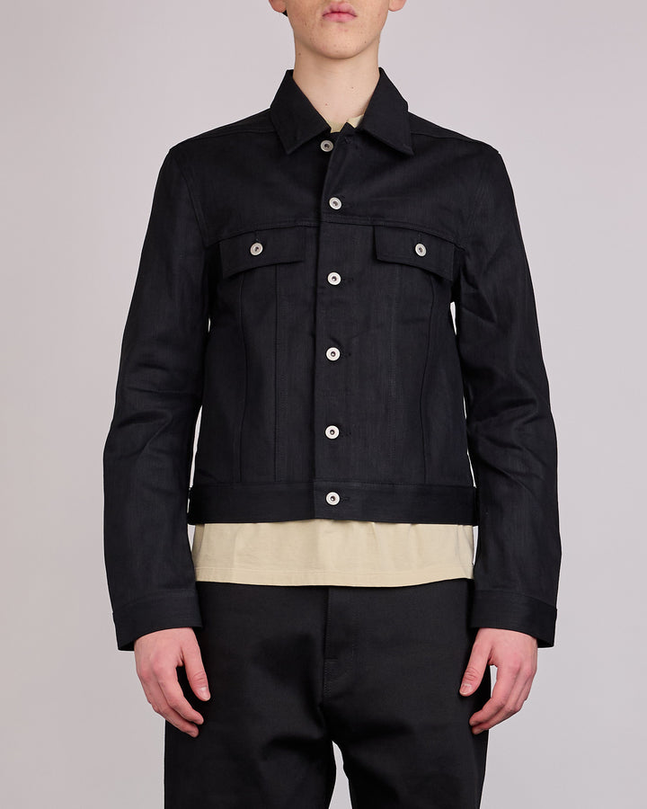 Rick Owens DRKSHDW MIJ Trucker Jacket 12oz Black