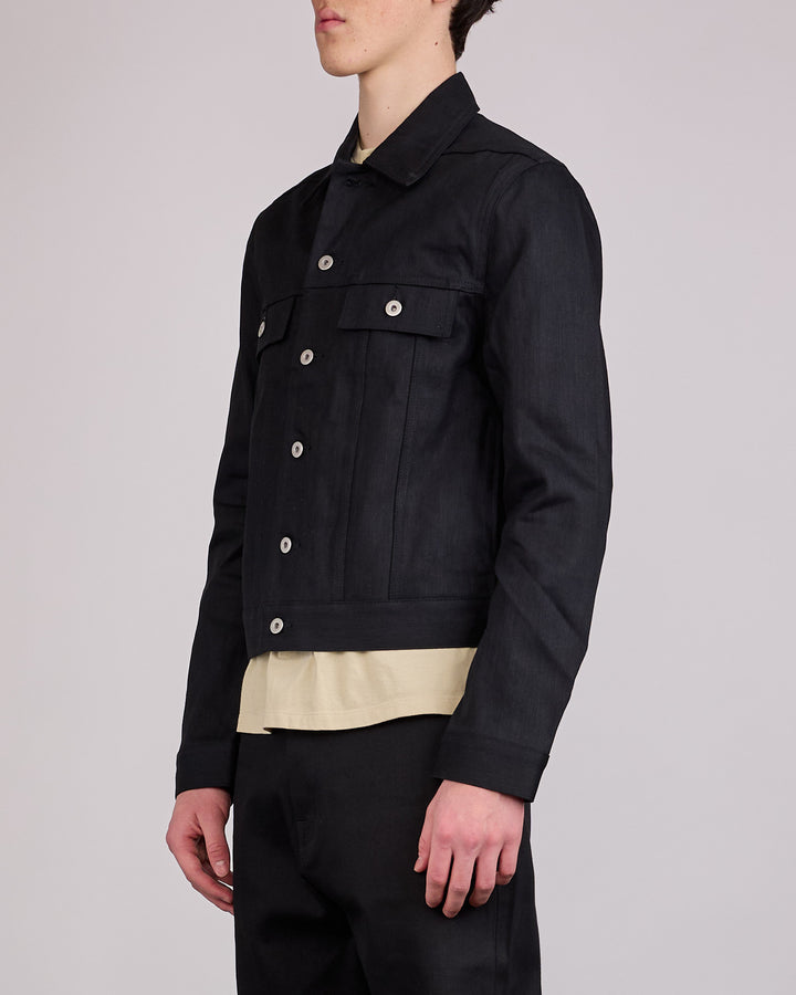 Rick Owens DRKSHDW MIJ Trucker Jacket 12oz Black