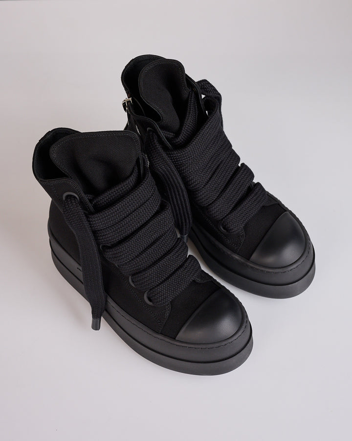 Rick Owens DRKSHDW Mega Bumper Jumbo Lace Sneaker All Black