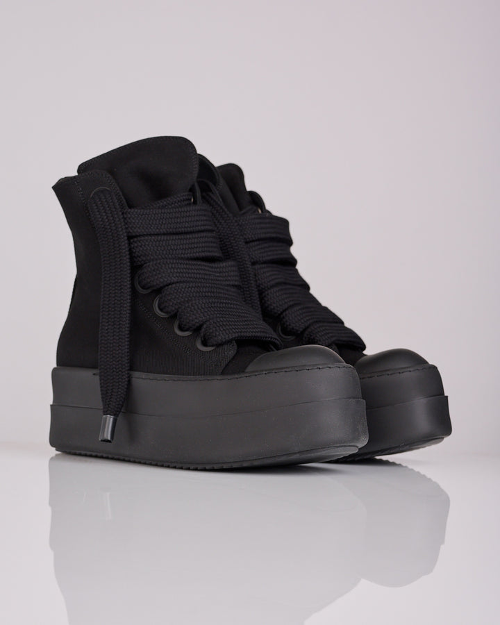 Rick Owens DRKSHDW Mega Bumper Jumbo Lace Sneaker All Black