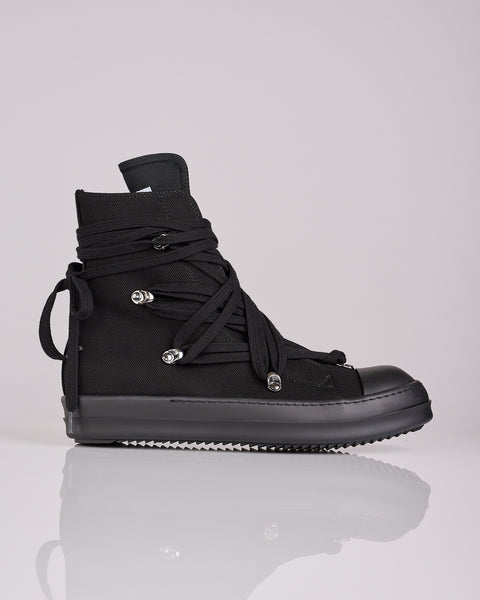 Rick Owens DRKSHDW Megalace Sneaker Denim All Black – LESS 17