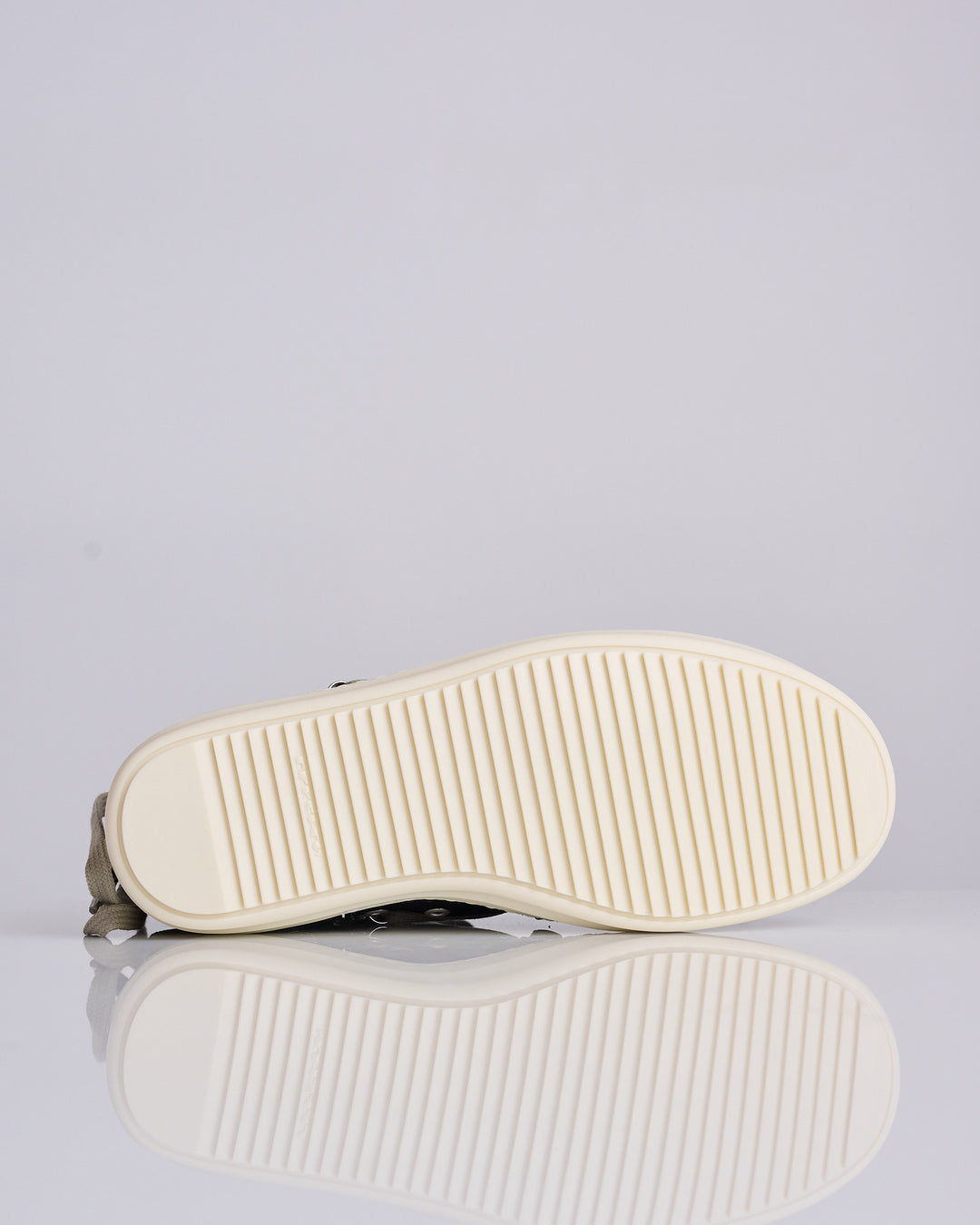 Rick Owens DRKSHDW Megalace Sneaks 13oz Overdye Denim Black Milk