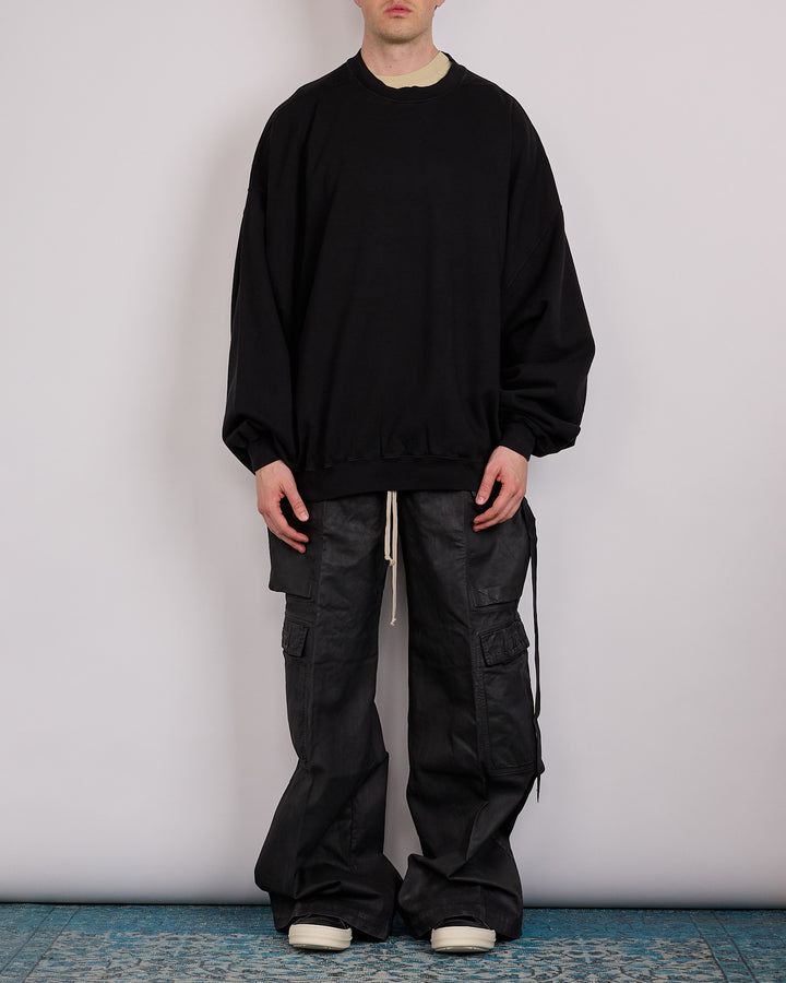 Rick Owens DRKSHDW Mountain Hun Crewneck Felpa Black