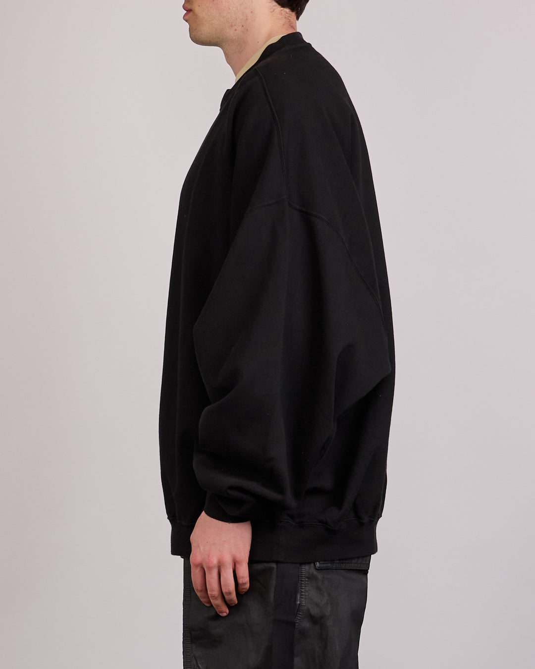 Rick Owens DRKSHDW Mountain Hun Crewneck Felpa Black