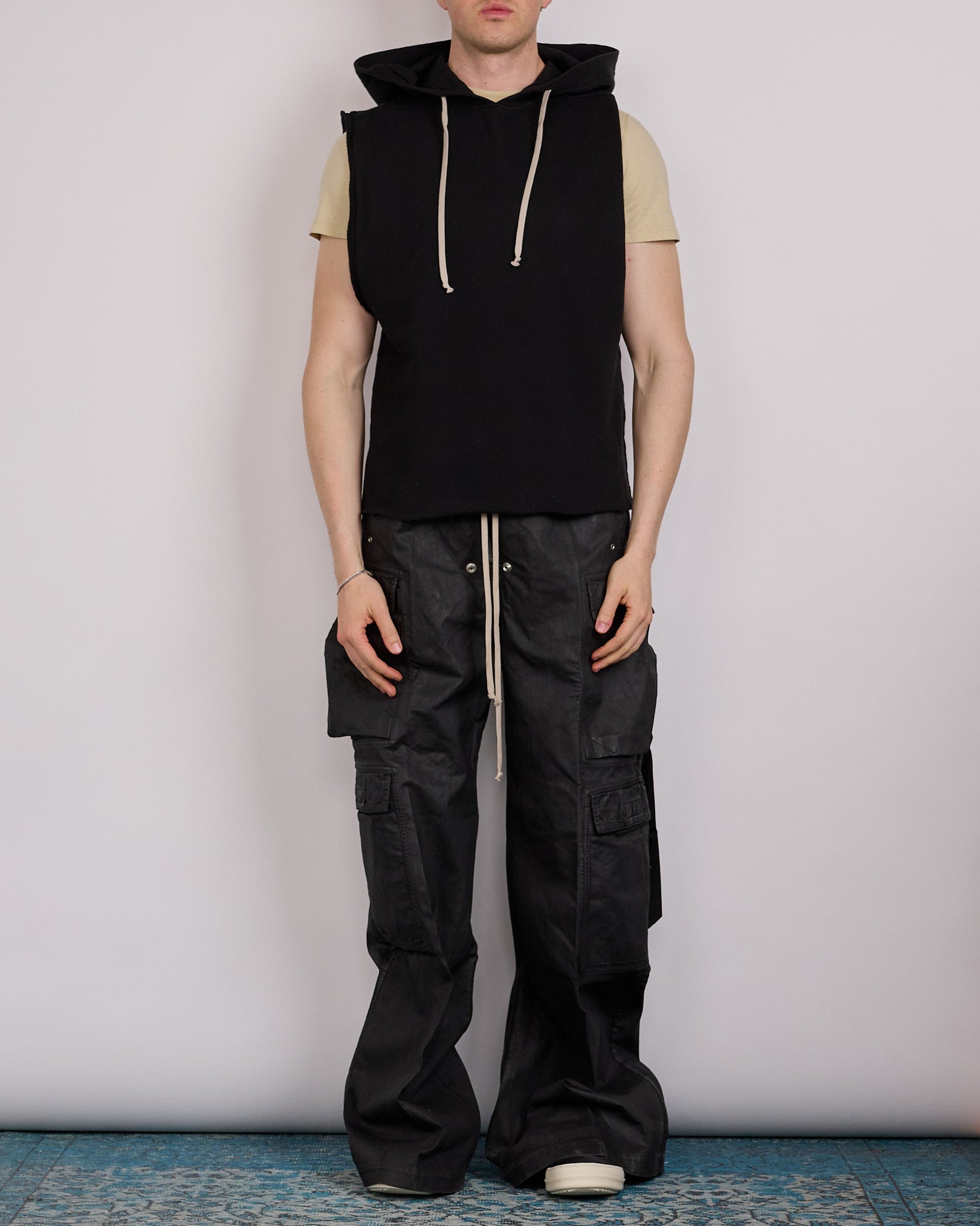 Rick Owens DRKSHDW Hooded Tunic Felpa Black – LESS 17