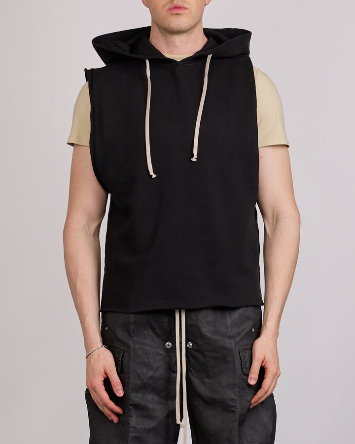Rick Owens DRKSHDW Hooded Tunic Felpa Black