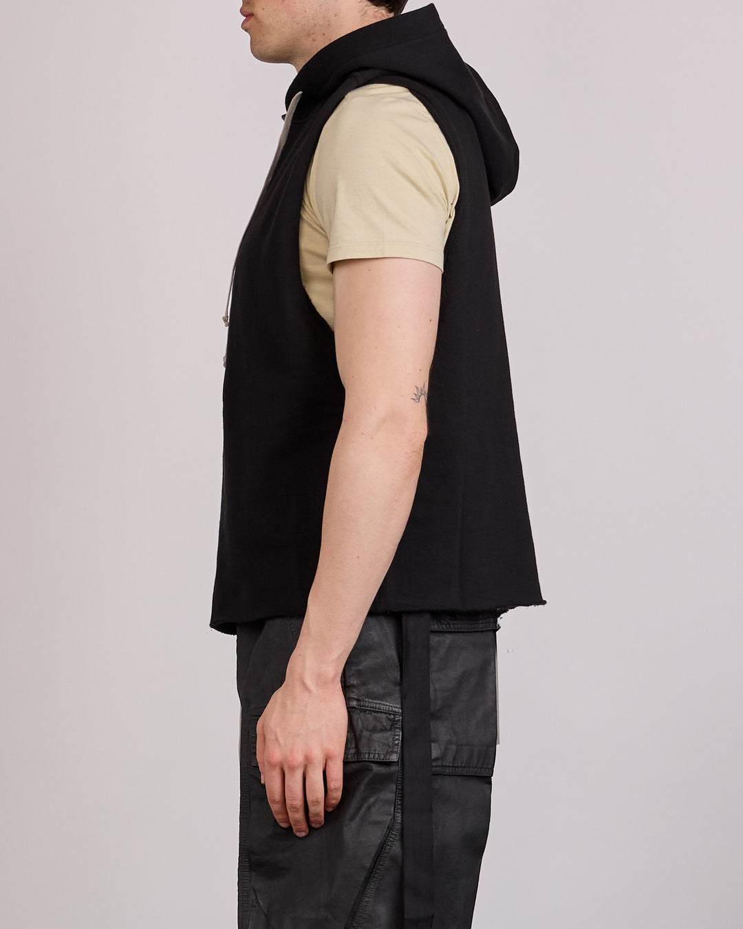 Rick Owens DRKSHDW Hooded Tunic Felpa Black
