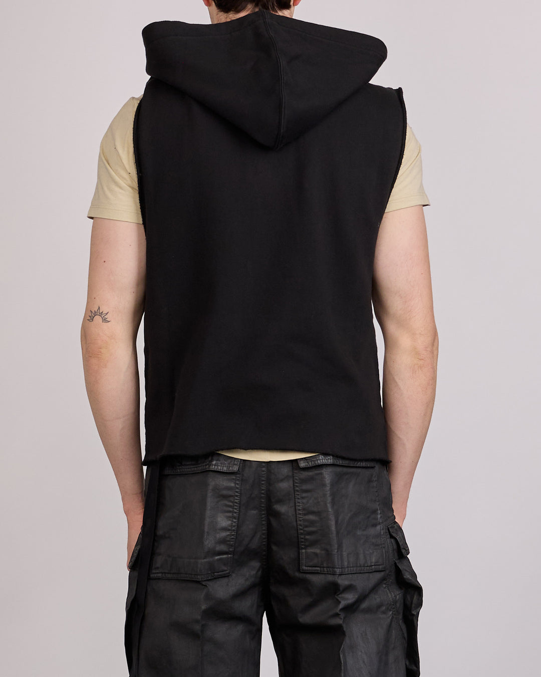 Rick Owens DRKSHDW Hooded Tunic Felpa Black