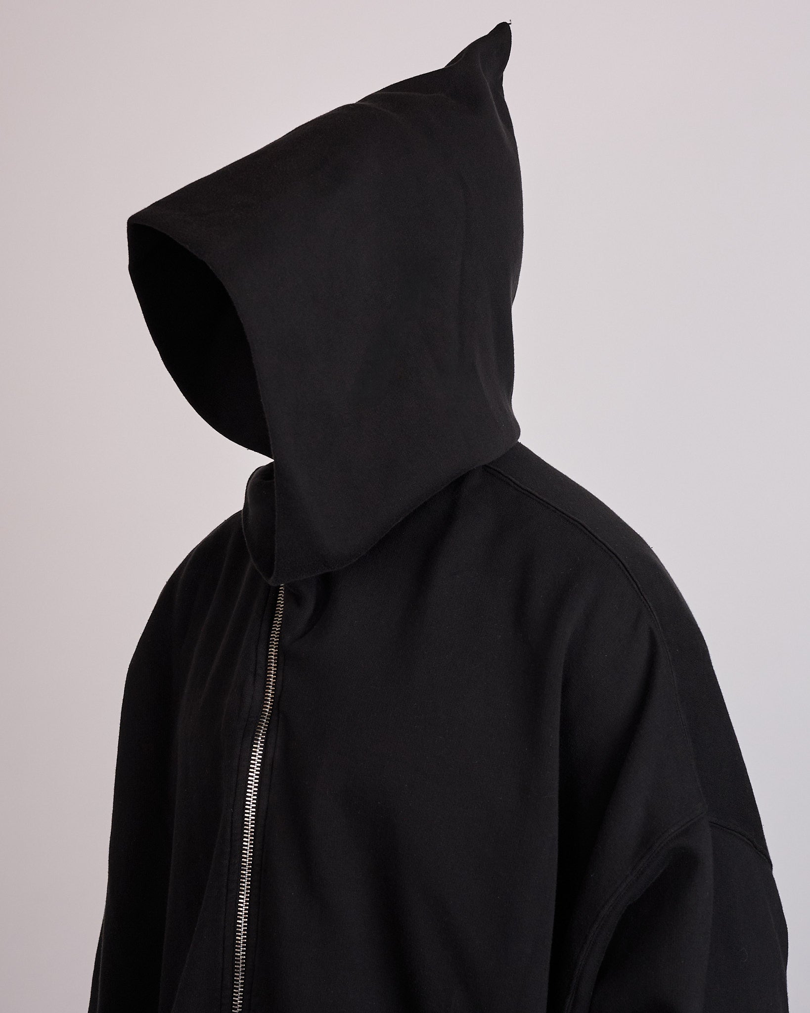 Rick Owens DRKSHDW Mountain Hun Zip Hoodie Felpa Black – LESS 17