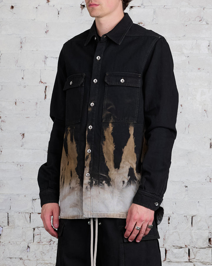 Rick Owens DRKSHDW Outershirt 13oz Sun Denim Black/Terra