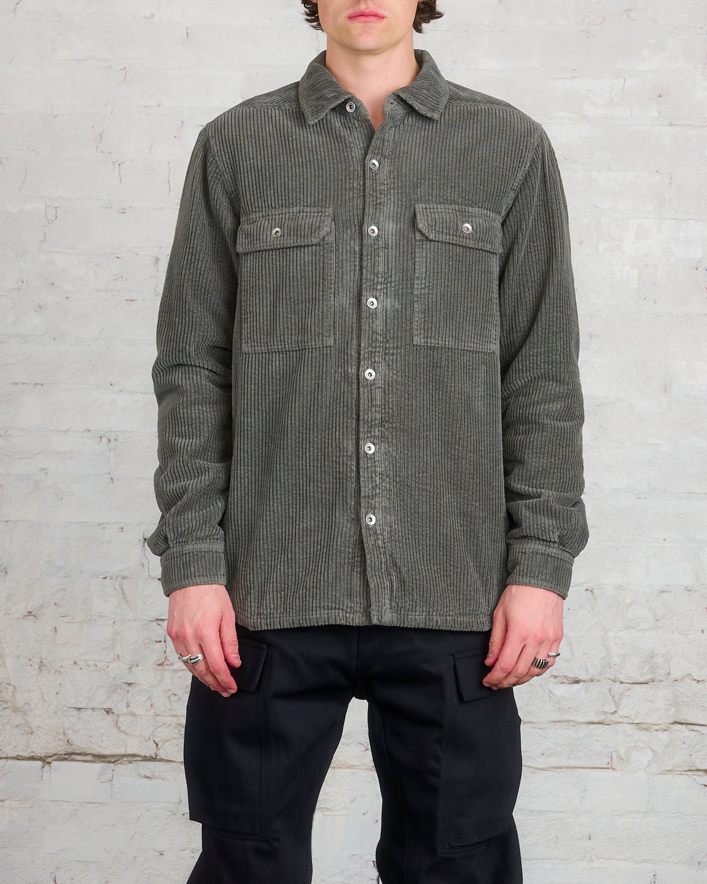 Rick Owens DRKSHDW Outershirt Corduroy Hustler Blue – LESS 17