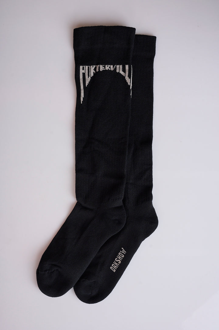 Rick Owens DRKSHDW Porterville High Sock Black Pearl