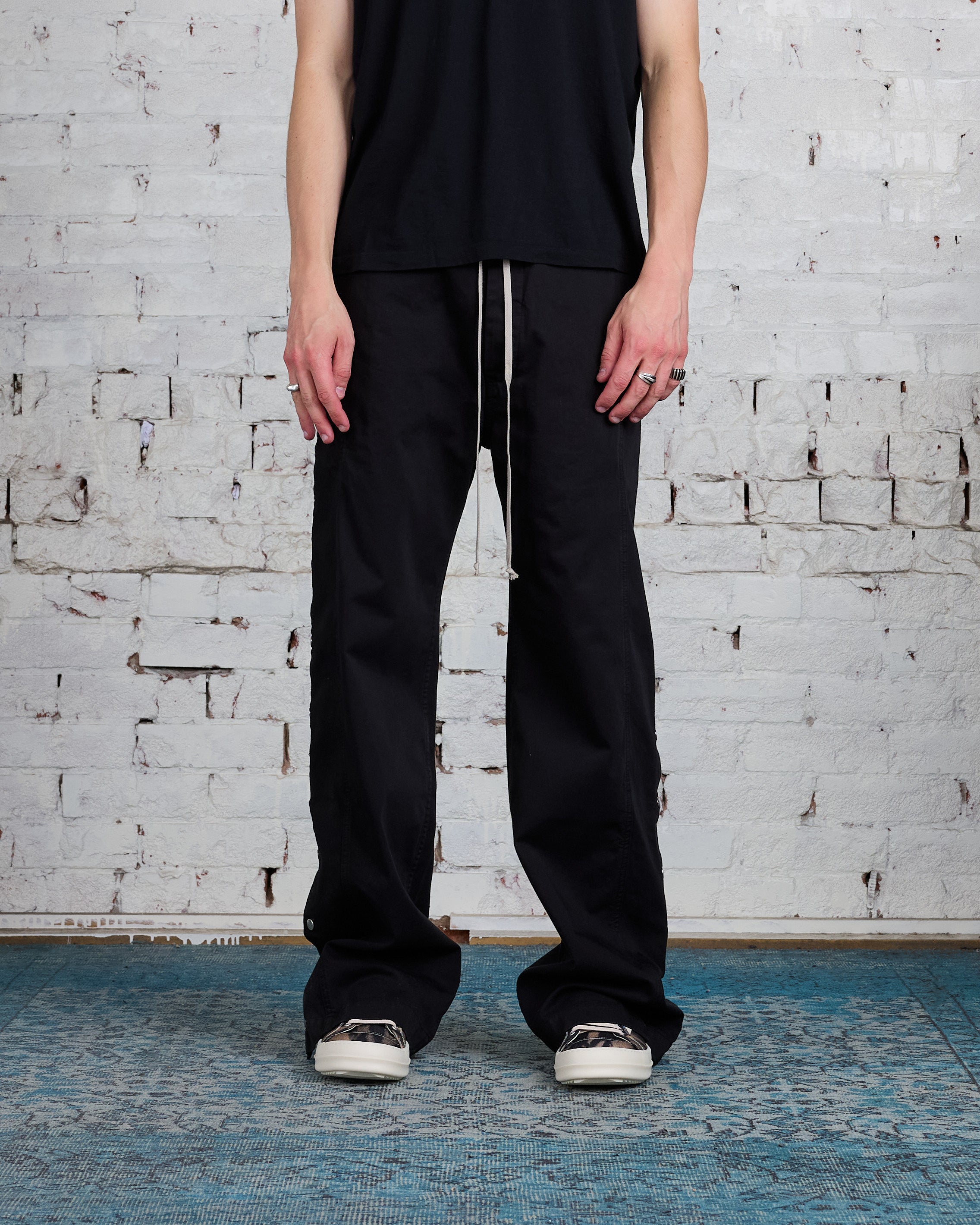 Rick Owens DRKSHDW Pusher Cotton Twill Pant Black