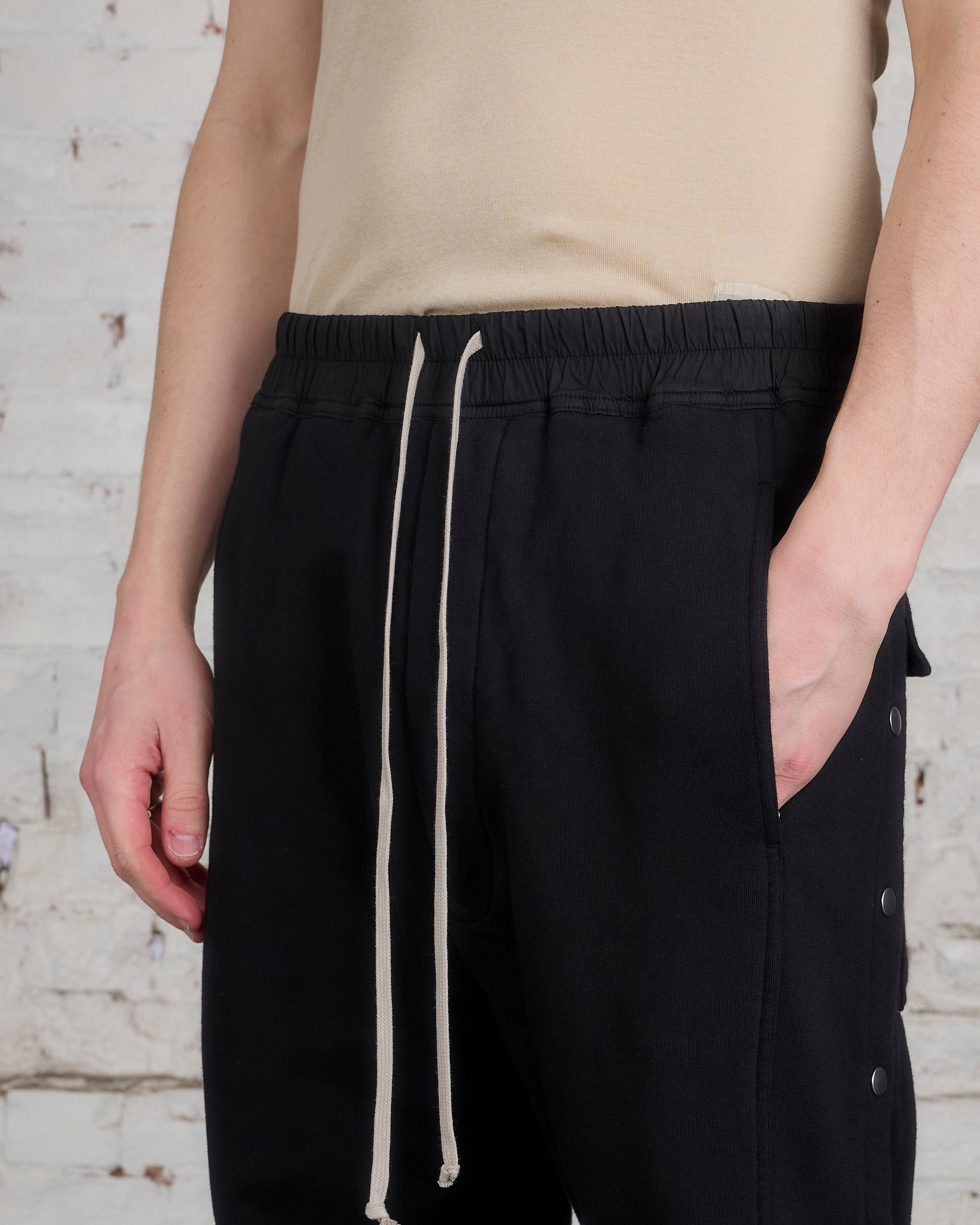 Rick Owens DRKSHDW Pusher Pant Felpa Fleece Black – LESS 17