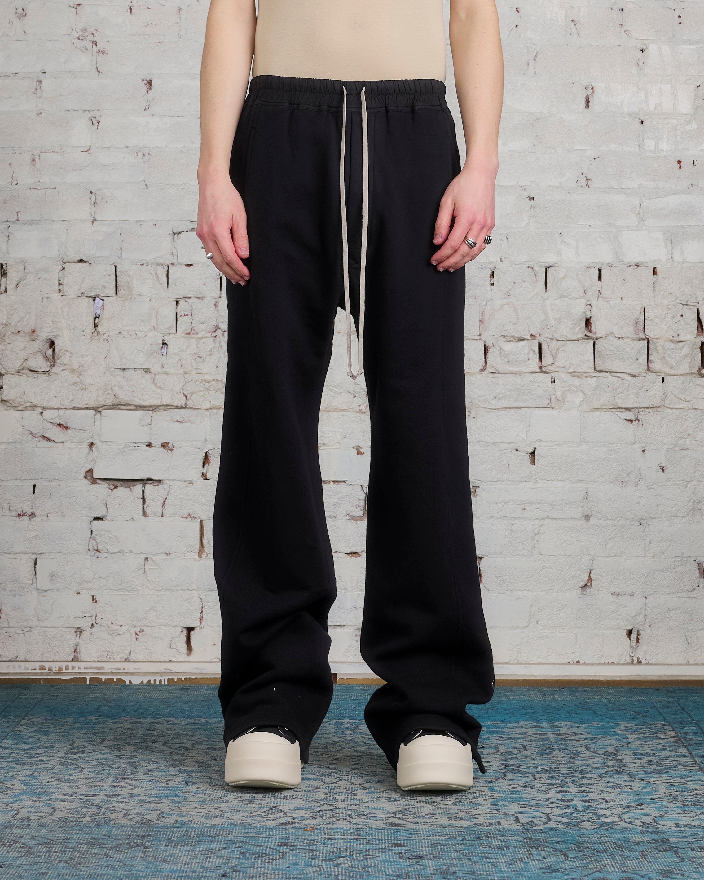 Rick Owens DRKSHDW Pusher Pant Felpa Fleece Black