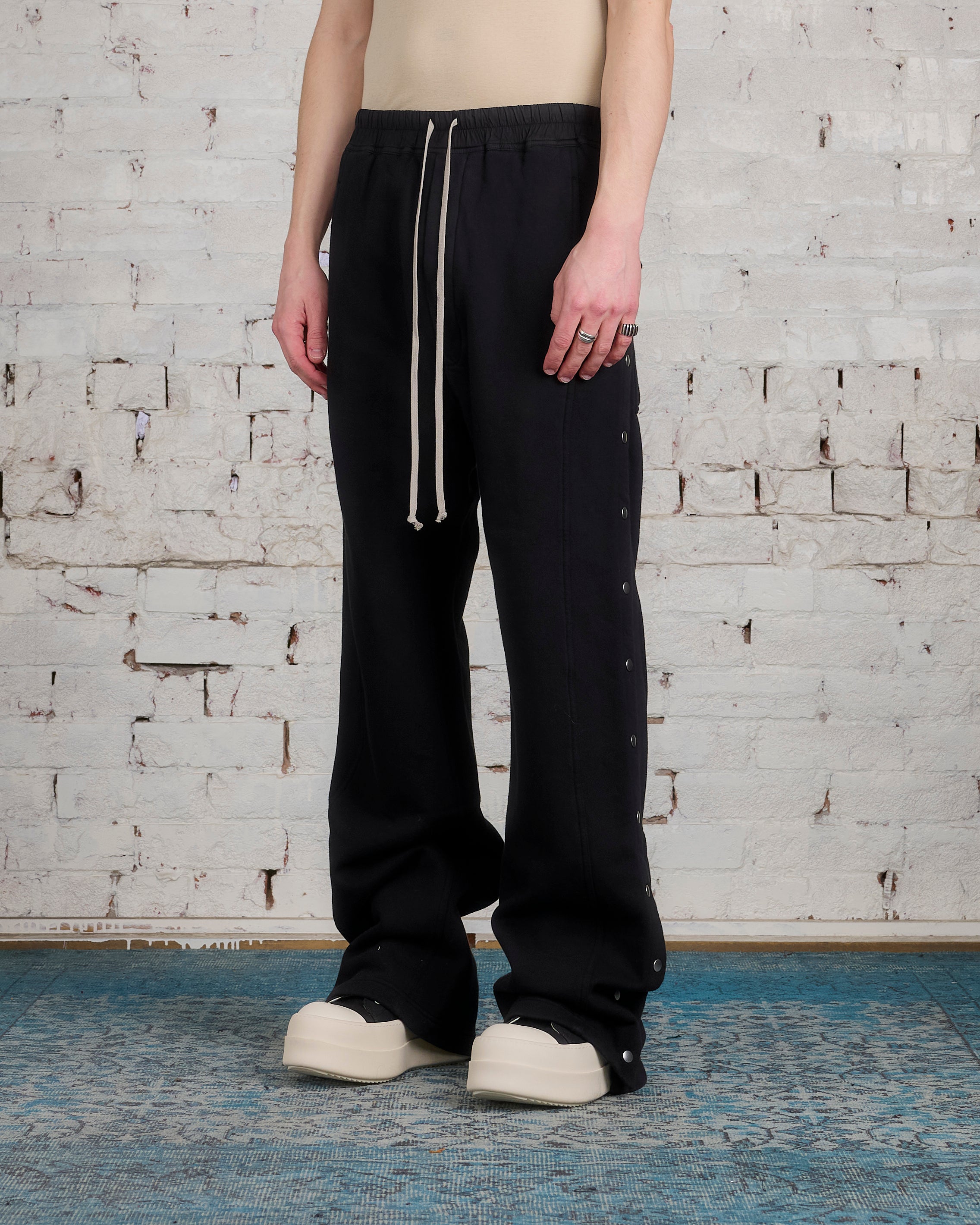 Rick Owens DRKSHDW Pusher Pant Felpa Fleece Black