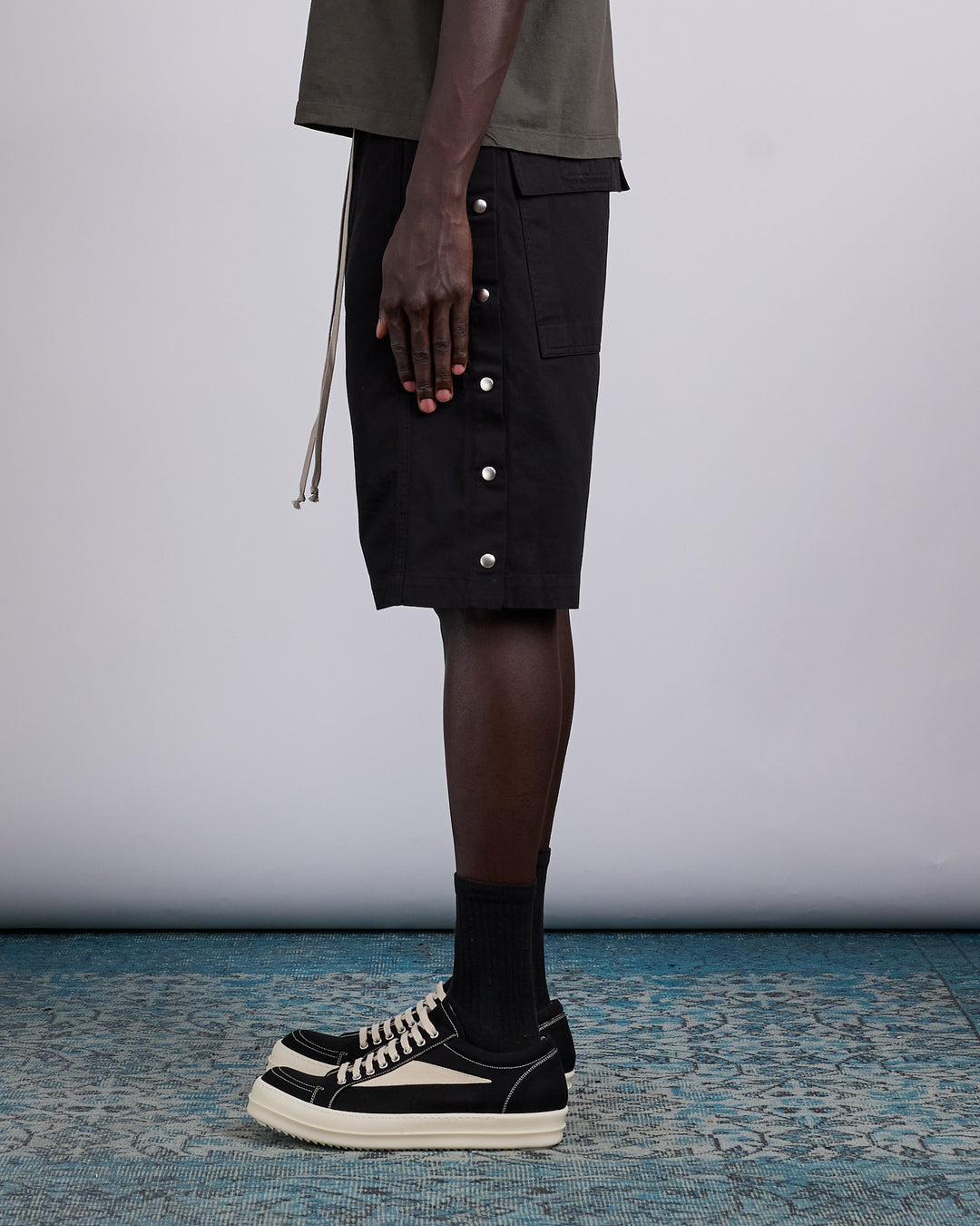 Rick Owens DRKSHDW Pusher Short Twill Black