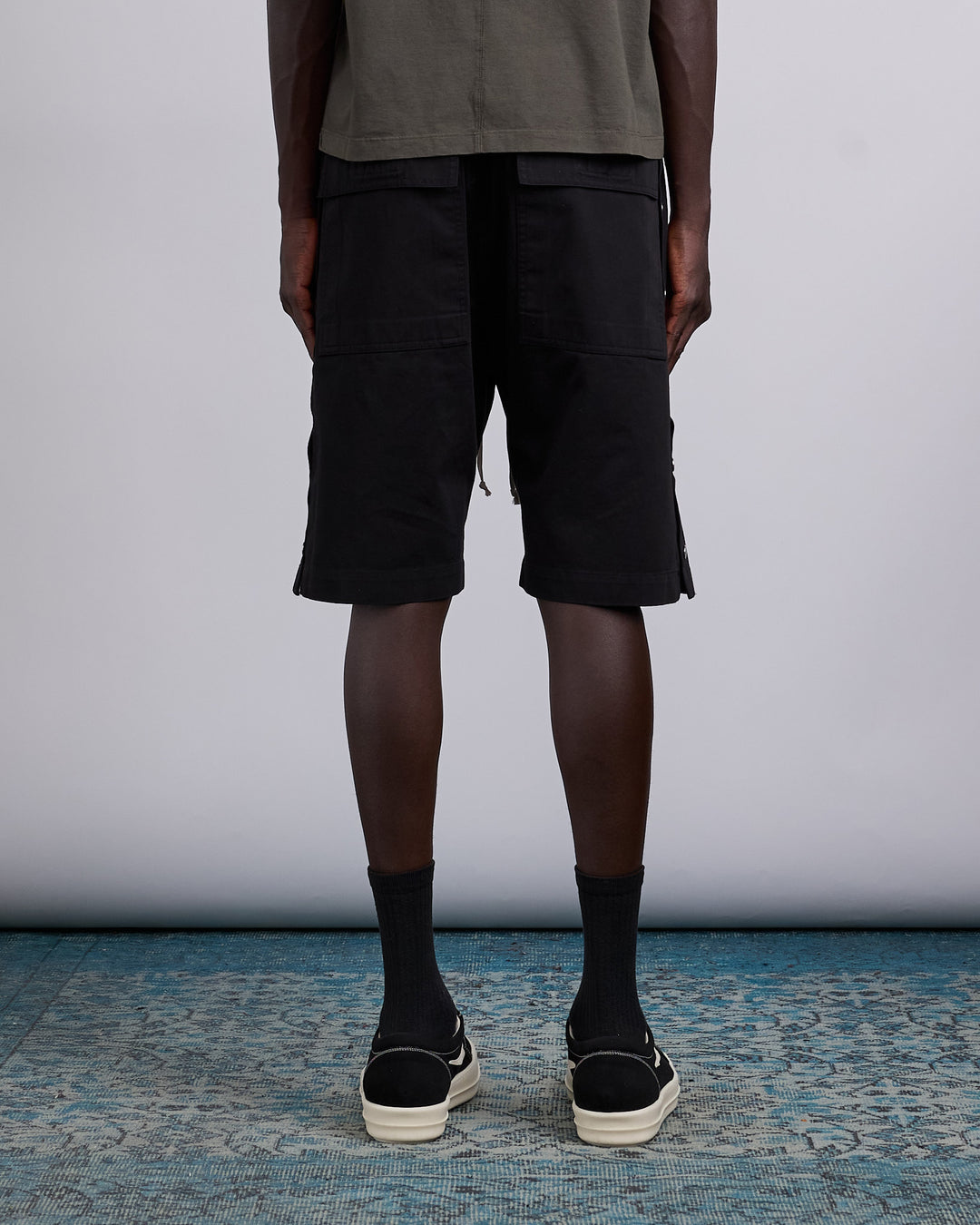 Rick Owens DRKSHDW Pusher Short Twill Black