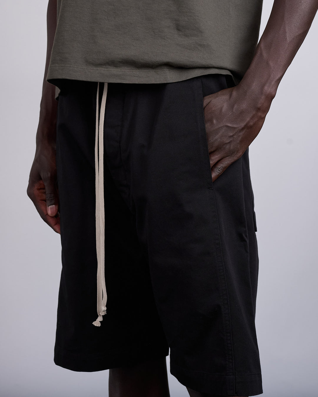 Rick Owens DRKSHDW Pusher Short Twill Black