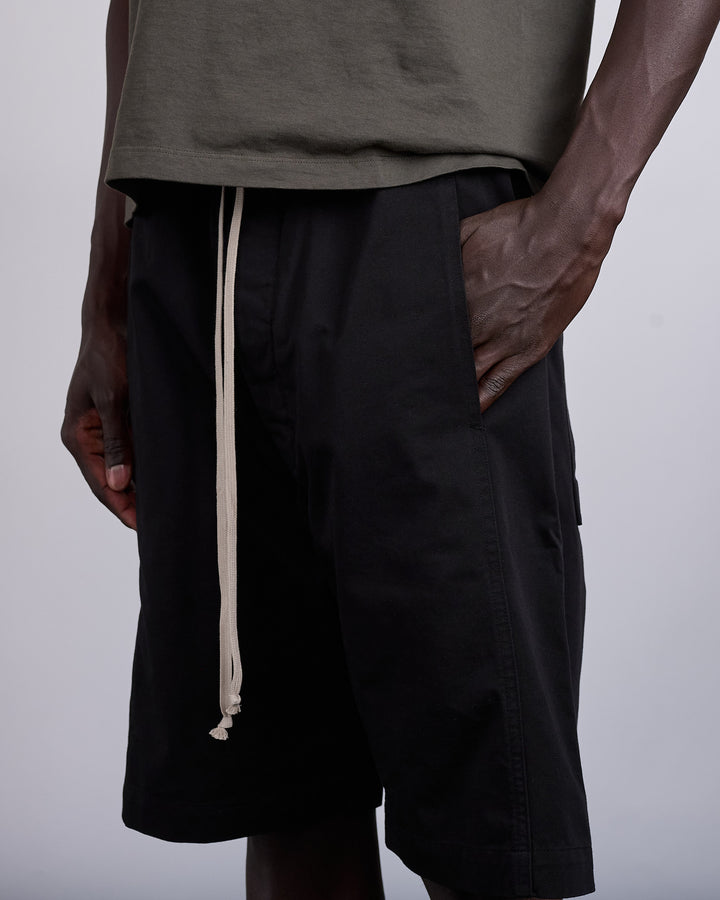 Rick Owens DRKSHDW Pusher Short Twill Black