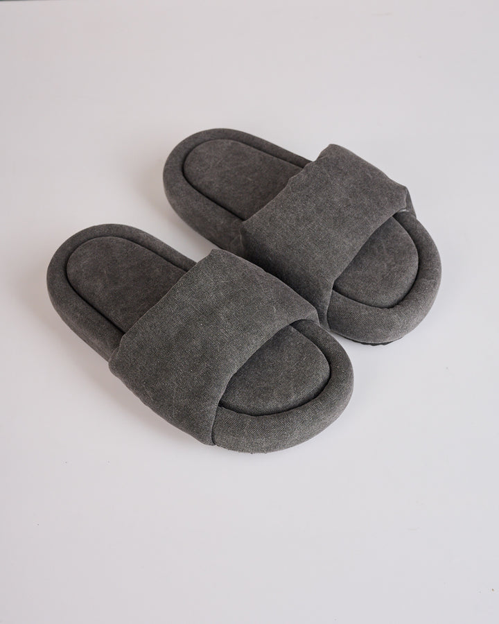 Rick Owens DRKSHDW Sandal Padded Canvas Gravel