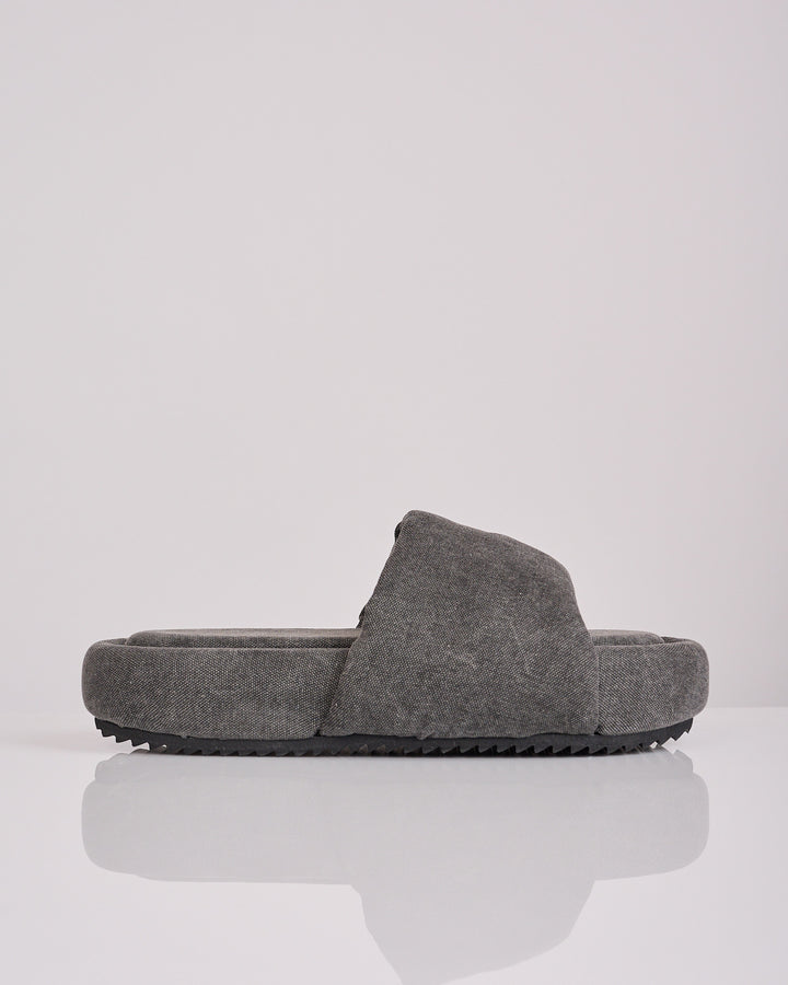 Rick Owens DRKSHDW Sandal Padded Canvas Gravel