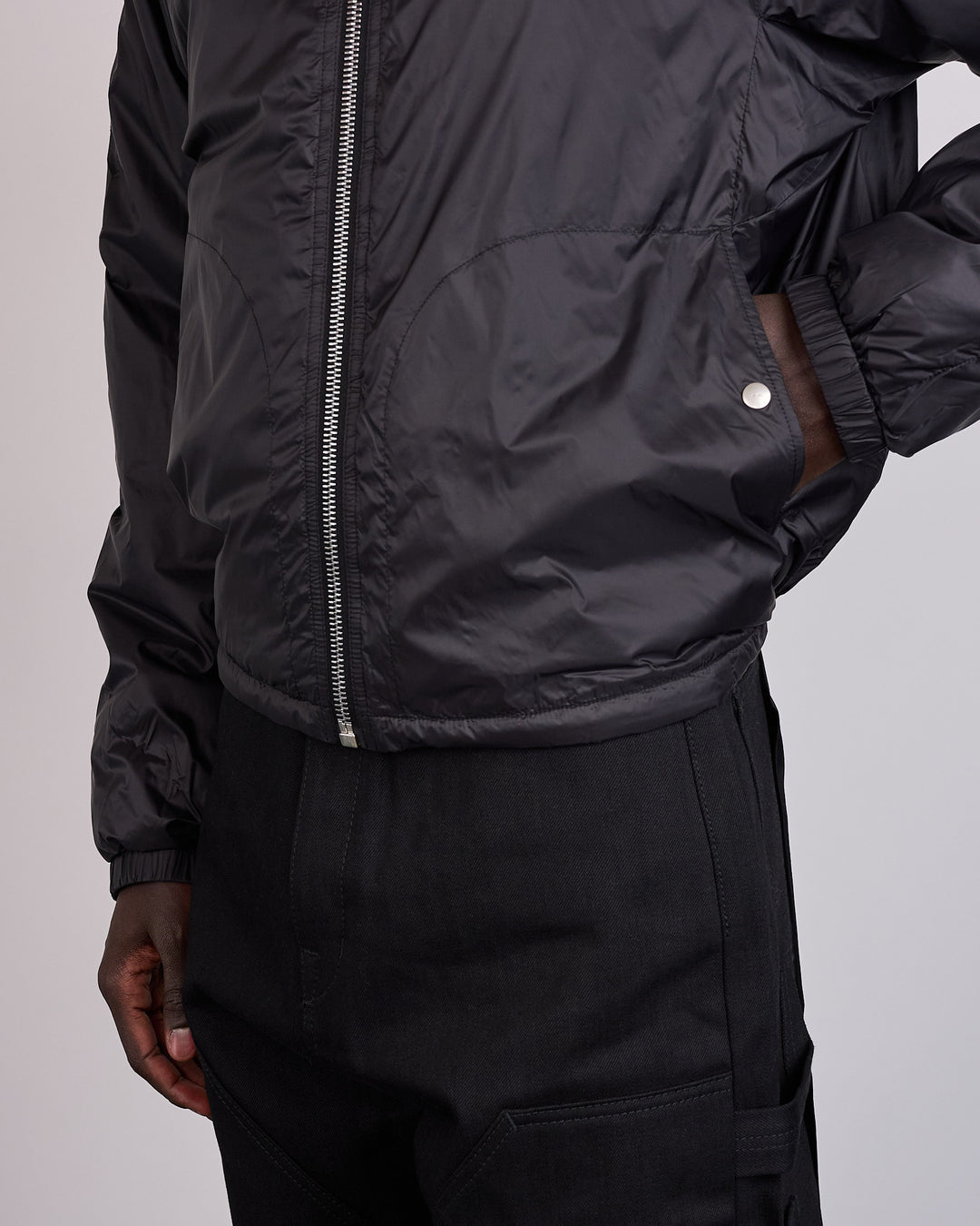 Rick Owens DRKSHDW Sealed Recycled Nylon Windbreaker Black