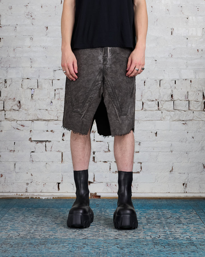 Rick Owens DRKSHDW Slivered Skirt Cotton Moleskin Dust