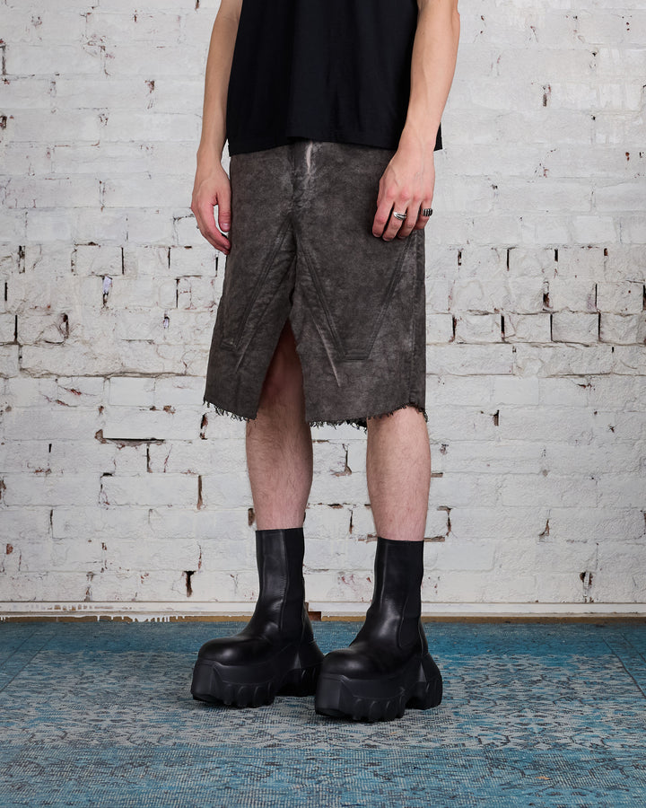 Rick Owens DRKSHDW Slivered Skirt Cotton Moleskin Dust