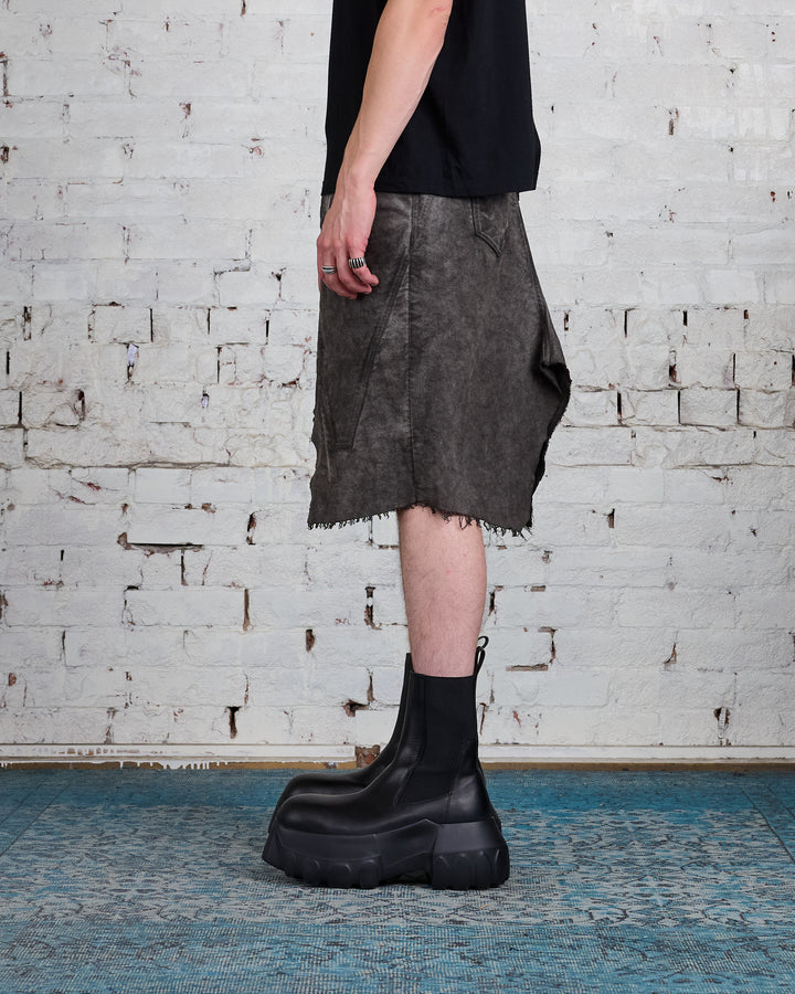 Rick Owens DRKSHDW Slivered Skirt Cotton Moleskin Dust