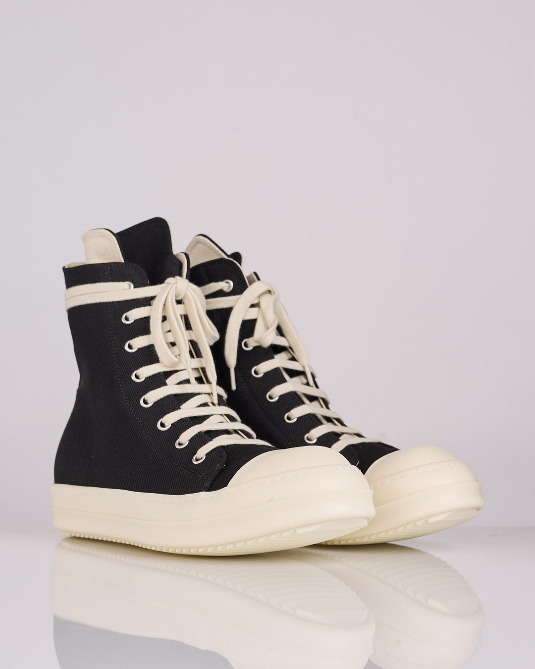 Rick Owens DRKSHDW Sneaker Denim Black Milk Milk